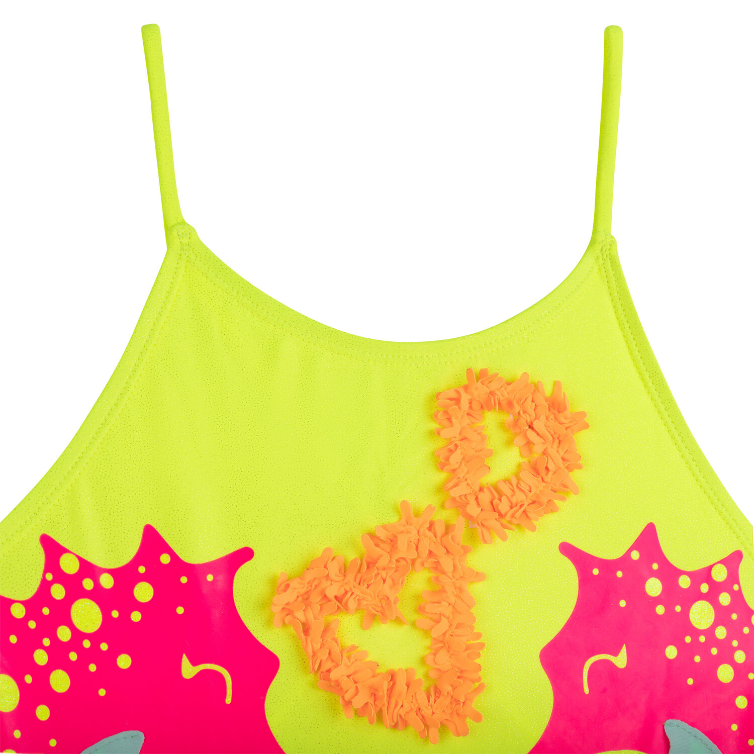 Girls Yellow Seahorse Swimsuit, 1, hi-res image number null