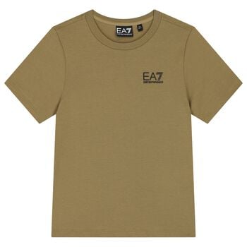 Boys Beige Logo T-Shirt