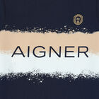 تيشيرت مخطط بالشعار باللون الكحلي للأولاد, 1, hi-res