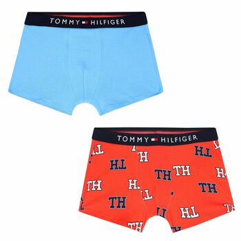 Boys Blue & Red Boxer Shorts (2 Pack)