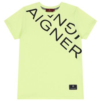 Boys Green Logo T-Shirt