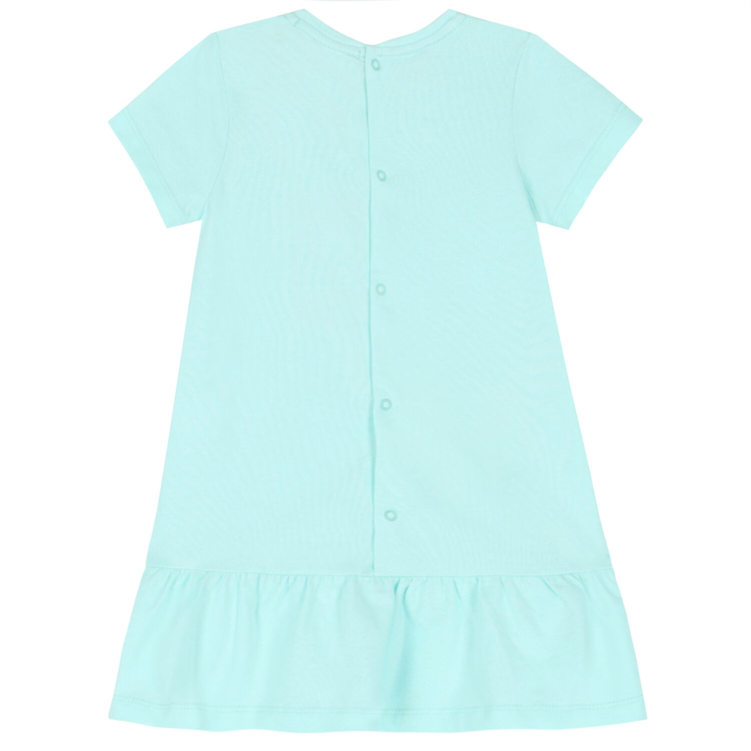 Younger Girls Aqua Logo Bag Dress, 1, hi-res