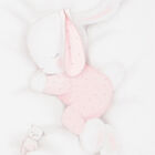 Baby Girls White & Pink Bunny Blanket, 1, hi-res