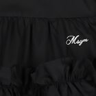 Girls Black Logo Poplin Dress, 2, hi-res