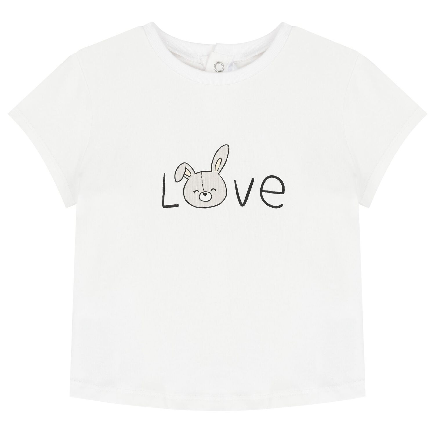 Baby Girls White & Beige Tracksuit Set, 1, hi-res