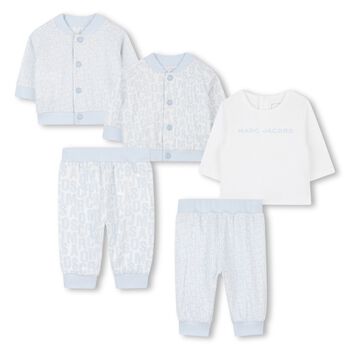 Younger Boys Blue & White Reversible Tracksuit Set