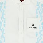 Boys White Logo Shirt, 1, hi-res