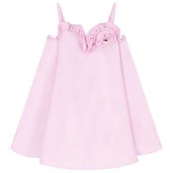 Girls Pink Flower Dress