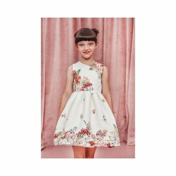 Girls Sleeveless Floral Dress