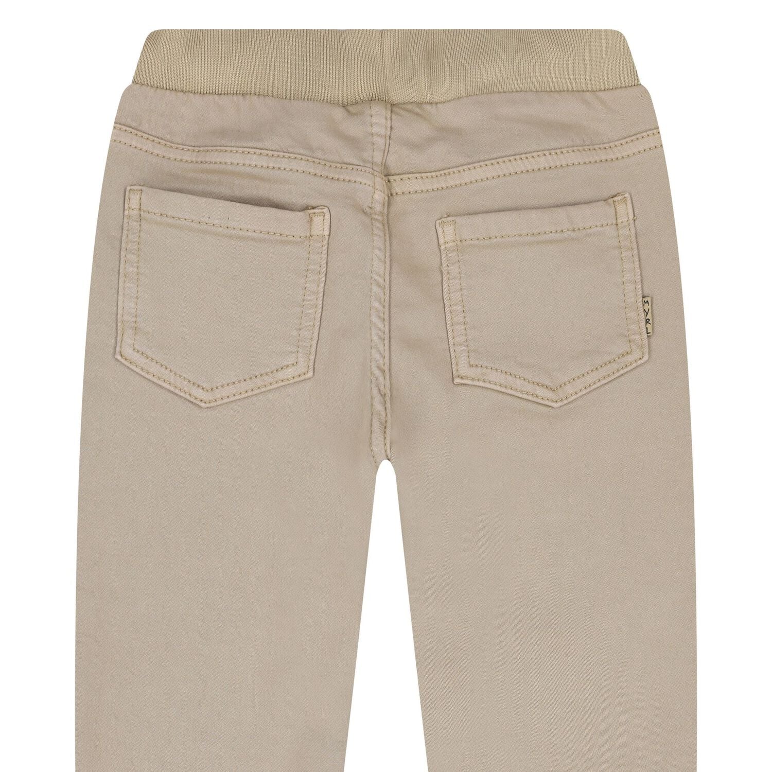 Younger Boys Beige Joggers, 1, hi-res