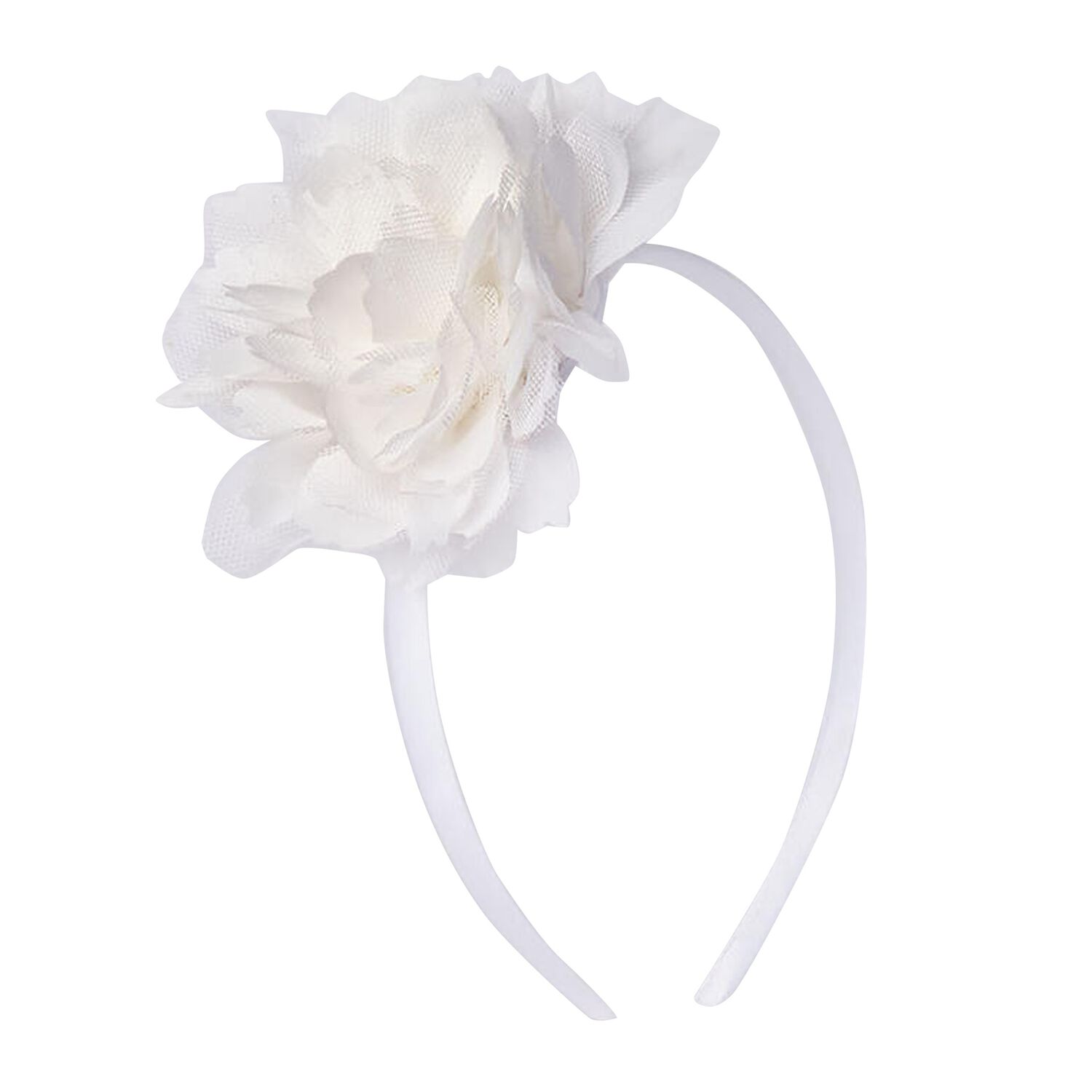 طوق شعر للبنات باللون الأبيض, 1, hi-res image number null