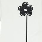 Girls White Logo Flower T-Shirt, 1, hi-res