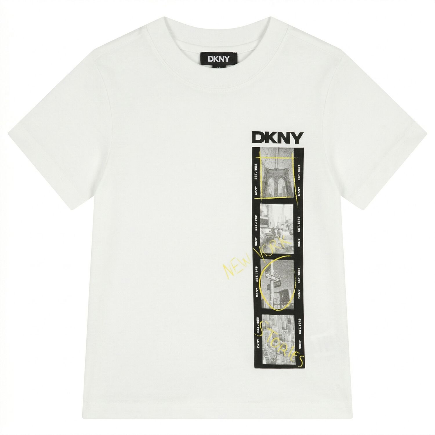 Boys White Logo T-Shirt, 2, hi-res