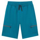 Boys Blue Shorts, 3, hi-res