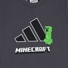 Boys Grey Minecraft Logo T-Shirt, 2, hi-res
