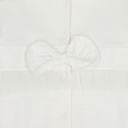Baby Girls Ivory Bow Babygrow, 1, hi-res