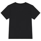 طقم شورت اولاد بالشعار باللون الازرق , 3, hi-res