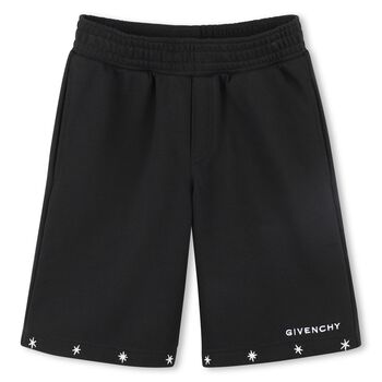 Boys Black Logo Shorts