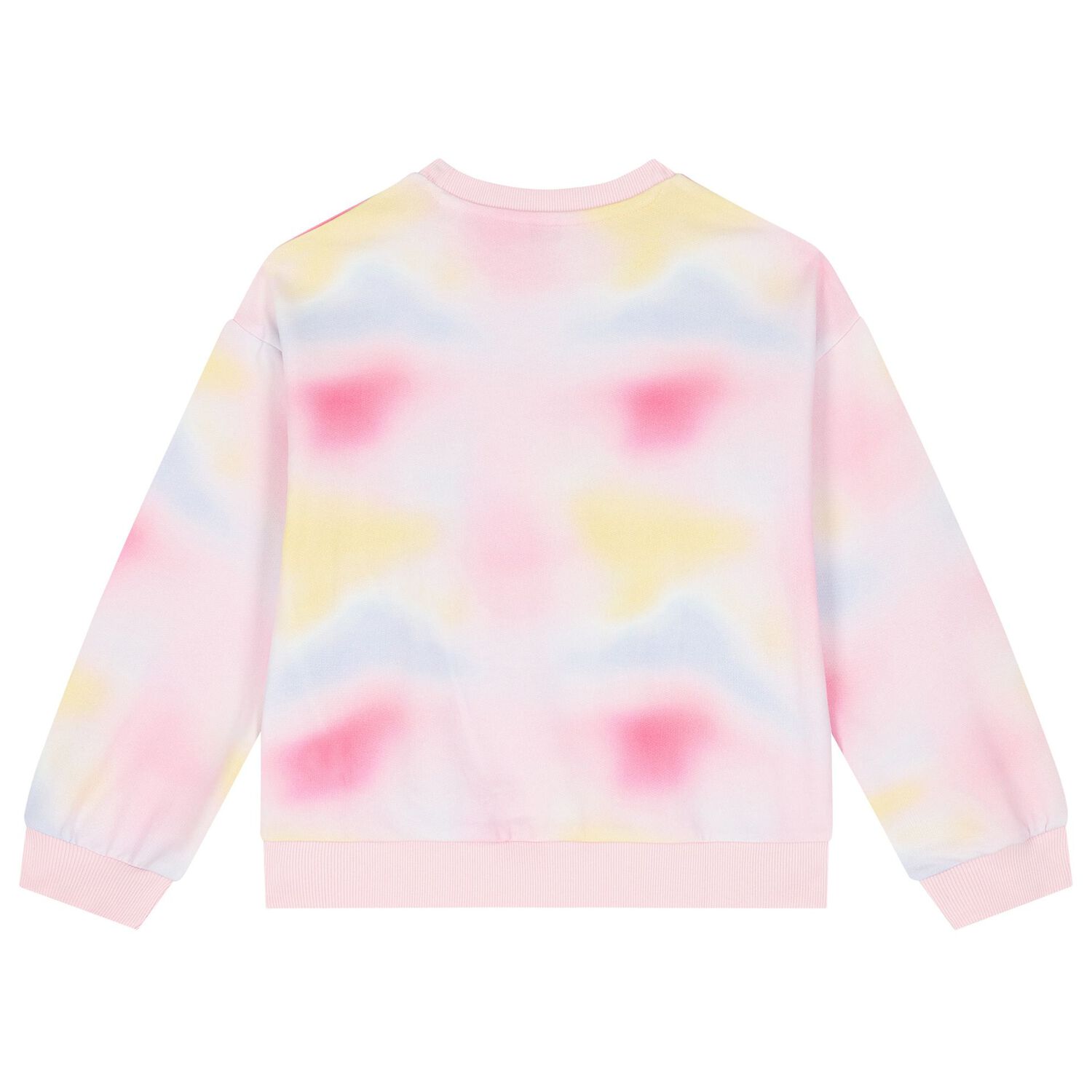 Girls Pink & Yellow Logo Sweatshirt, 1, hi-res image number null