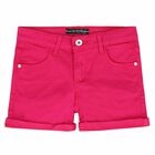Girls Pink Core Shorts, 1, hi-res