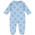 Baby Boys Blue Bunny Babygrow, 2, hi-res