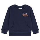 Baby Boys Navy Blue Logo Tracksuit, 1, hi-res