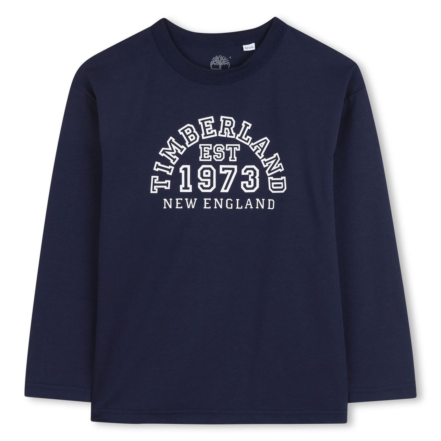 Boys Navy Blue & White Long Sleeve Top ( 2-Pack ), 1, hi-res image number null