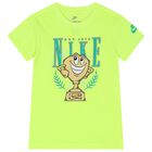قميص قطني أخضر للأولاد بشعار, 1, hi-res
