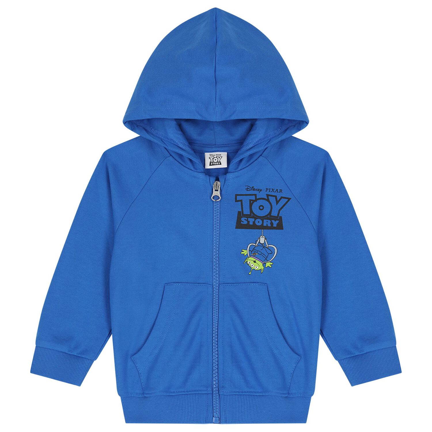 Boys Blue Toy Story Disney Hooded Zip Up Top, 1, hi-res
