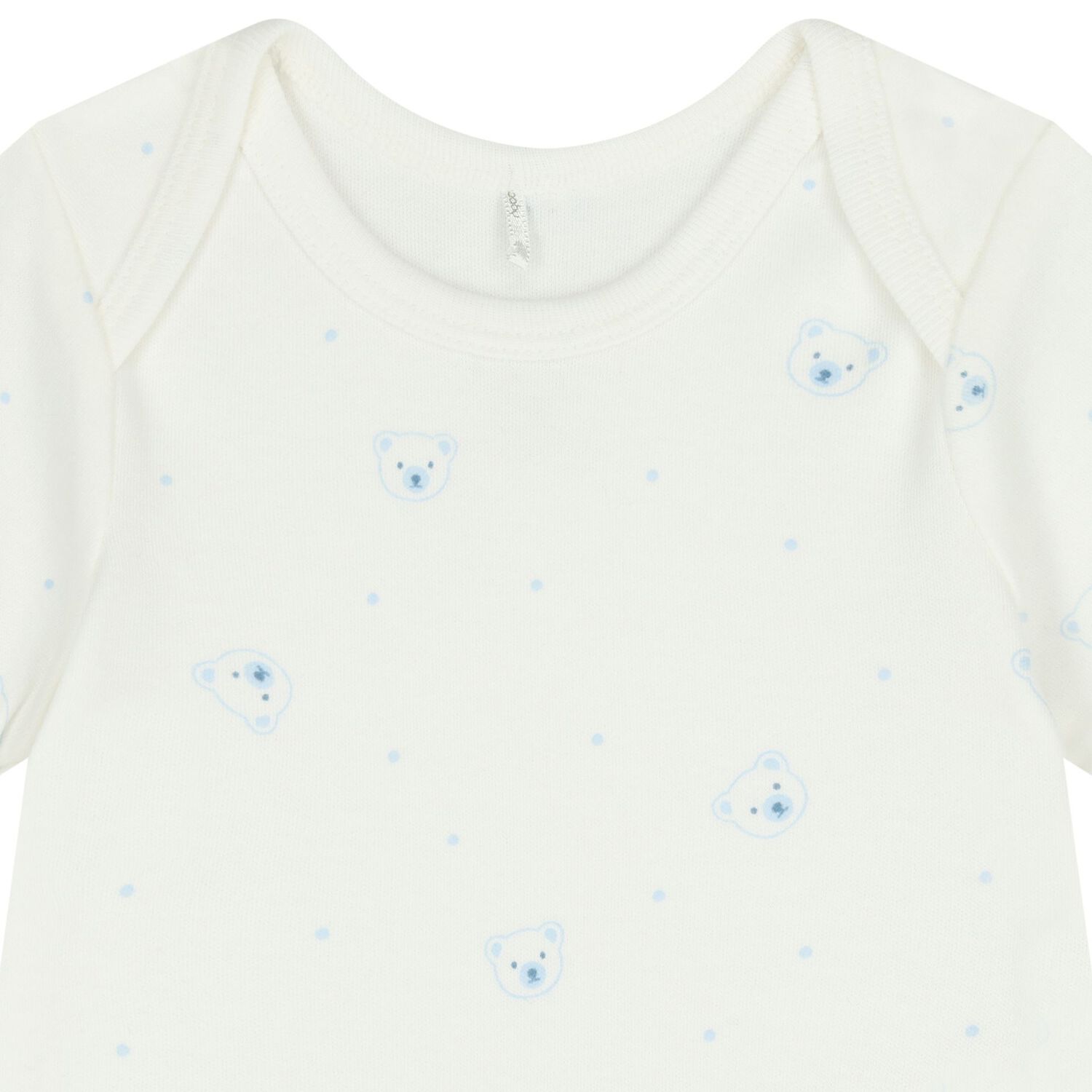 Baby Boys White & Blue Bodysuits ( 2-Pack ), 1, hi-res image number null