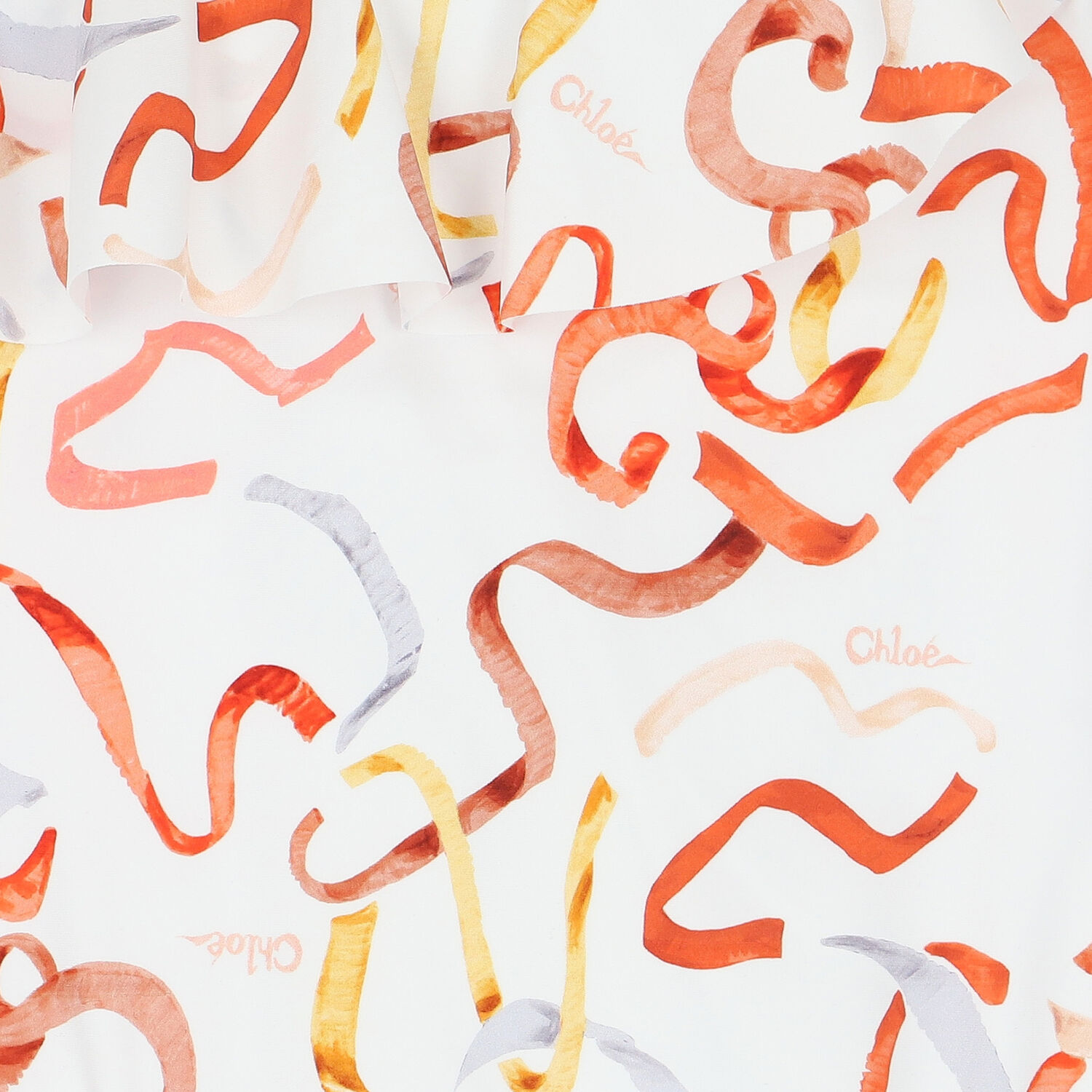 مايوه بشريط باللون العاجي للبنات, 1, hi-res