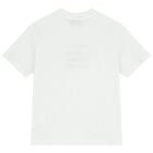Boys White Logo T-Shirt, 1, hi-res