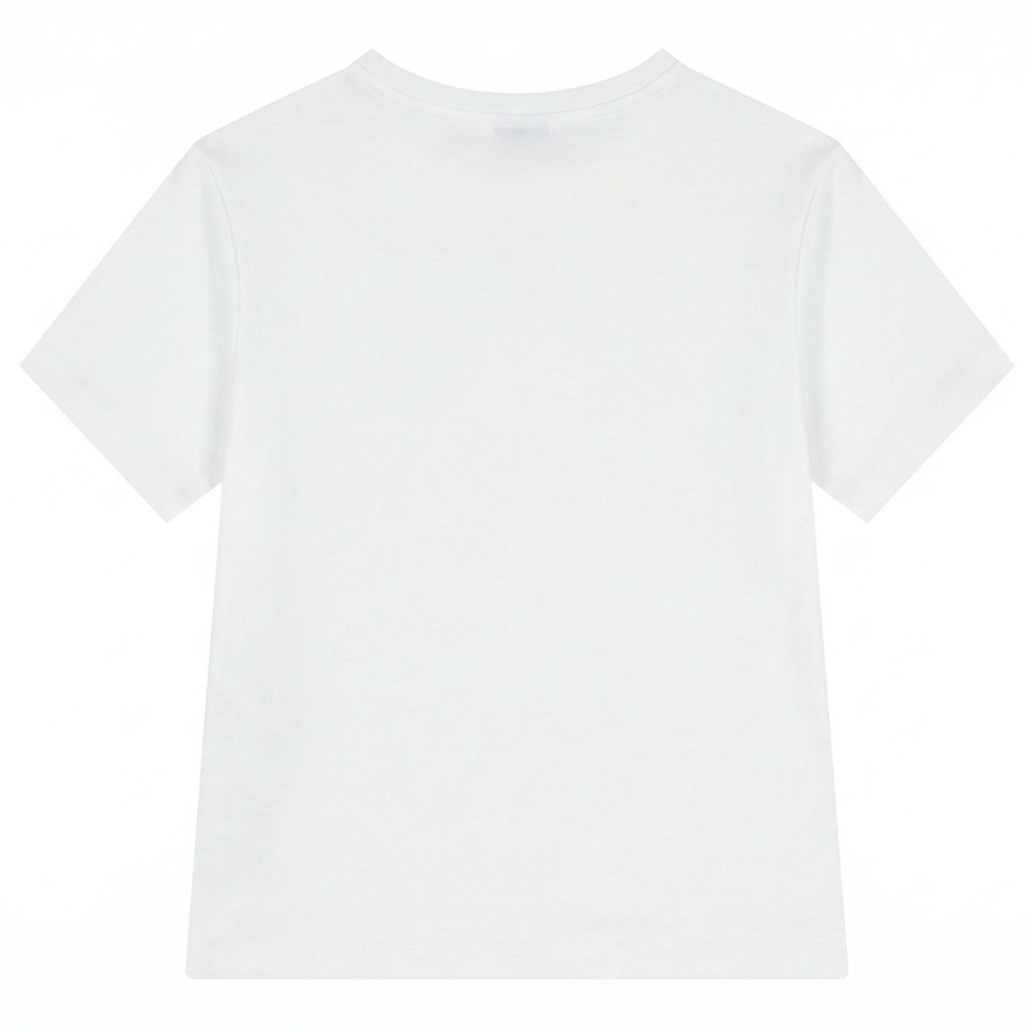 تيشيرت باللون الابيض مخطط للبنات, 1, hi-res