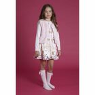 طقم تنورة باللون الزهرى والعاجى, 1, hi-res