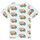 Boys White Cotton T-Shirt, 1, hi-res