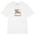 Boys White EKD Logo T-Shirt, 1, hi-res