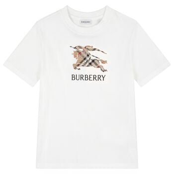 Boys White EKD Logo T-Shirt