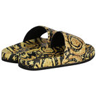 Gold & Black Barocco Sliders, 1, hi-res