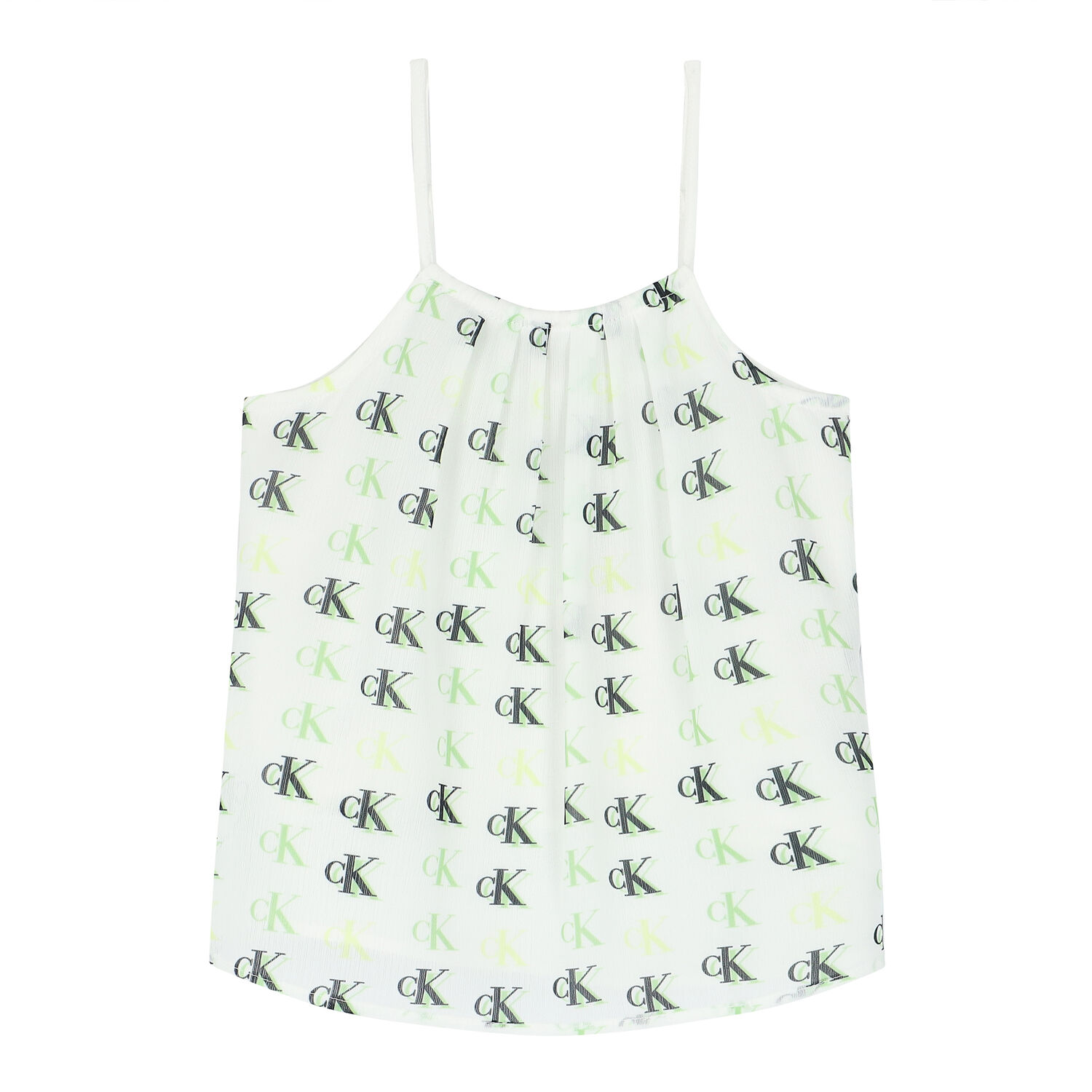 توب بالشعار باللون الأبيض للبنات, 1, hi-res image number null