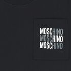 طقم شورت أسود للأولاد بشعار, 1, hi-res