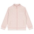 Girls Pink Logo Zip Up Top, 1, hi-res
