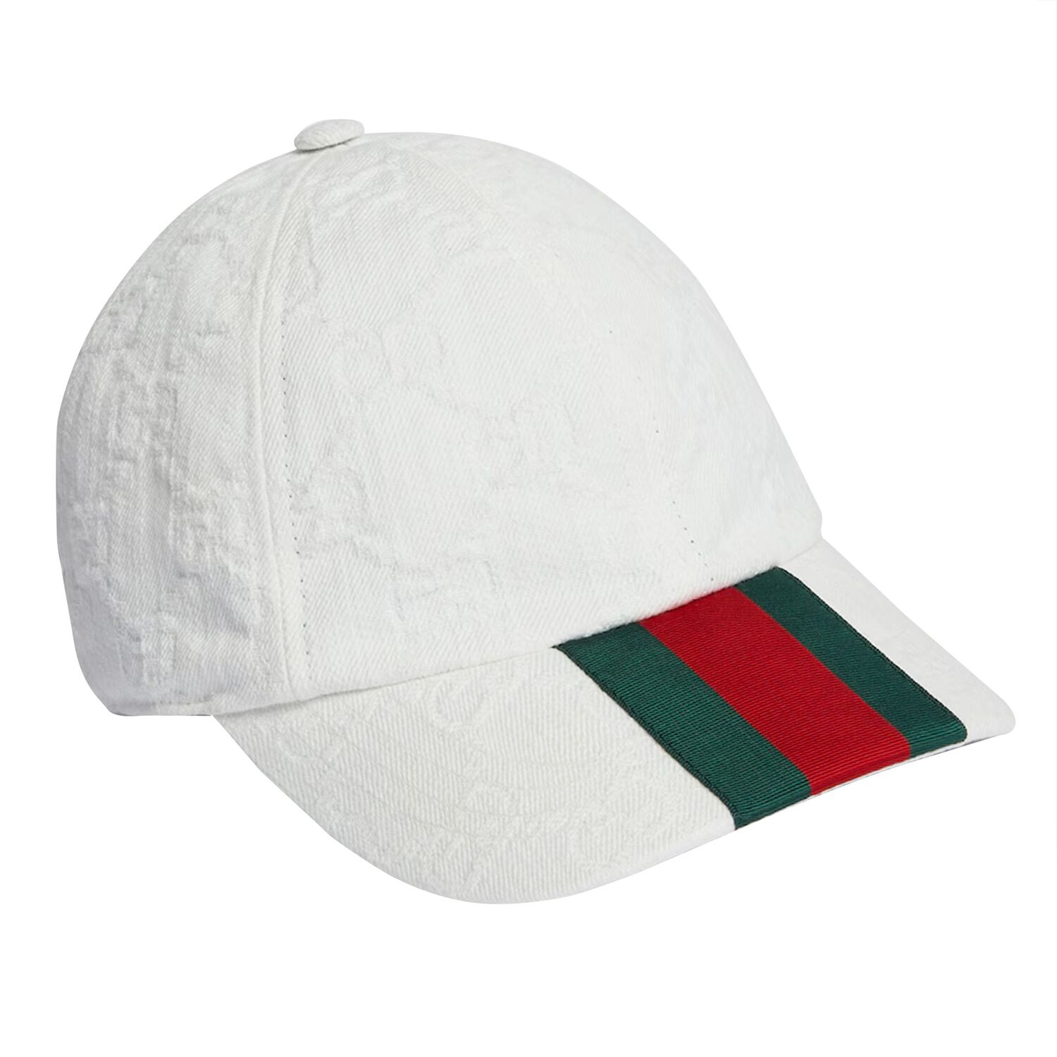 Ivory Web Stripe Logo Cap, 1, hi-res image number null