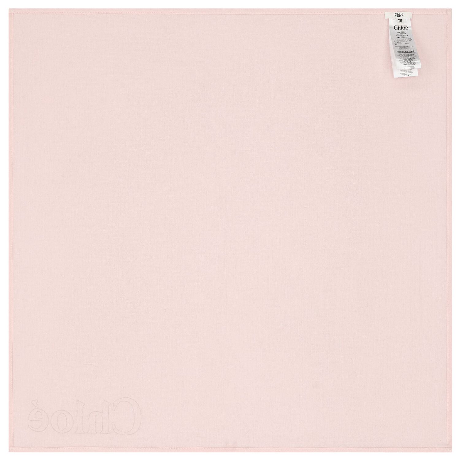 طقم هدايا من قماش موسلين بشعار باللون العاجي والوردي للبنات الصغار, 1, hi-res