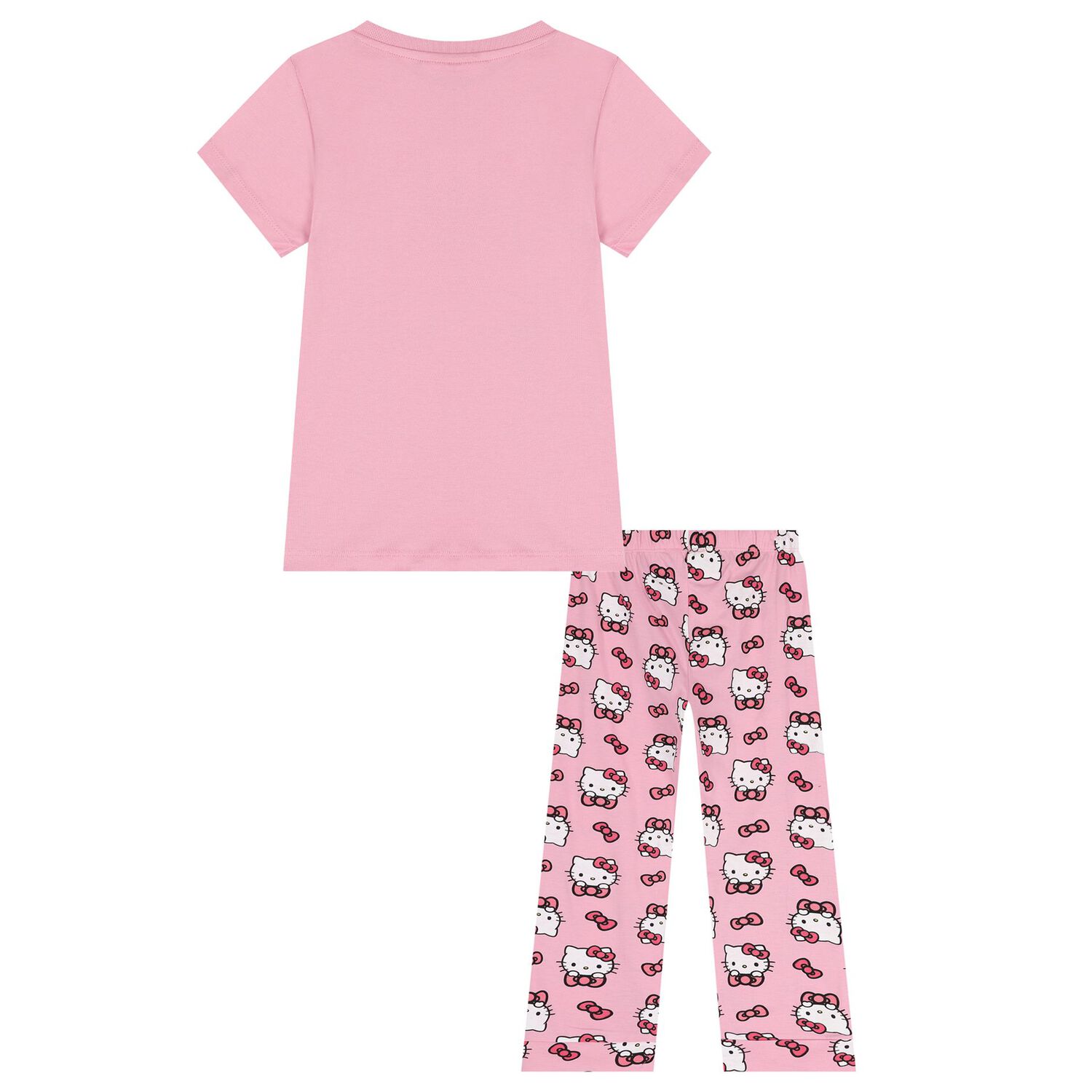 Girls Pink Hello Kitty Pyjamas, 1, hi-res