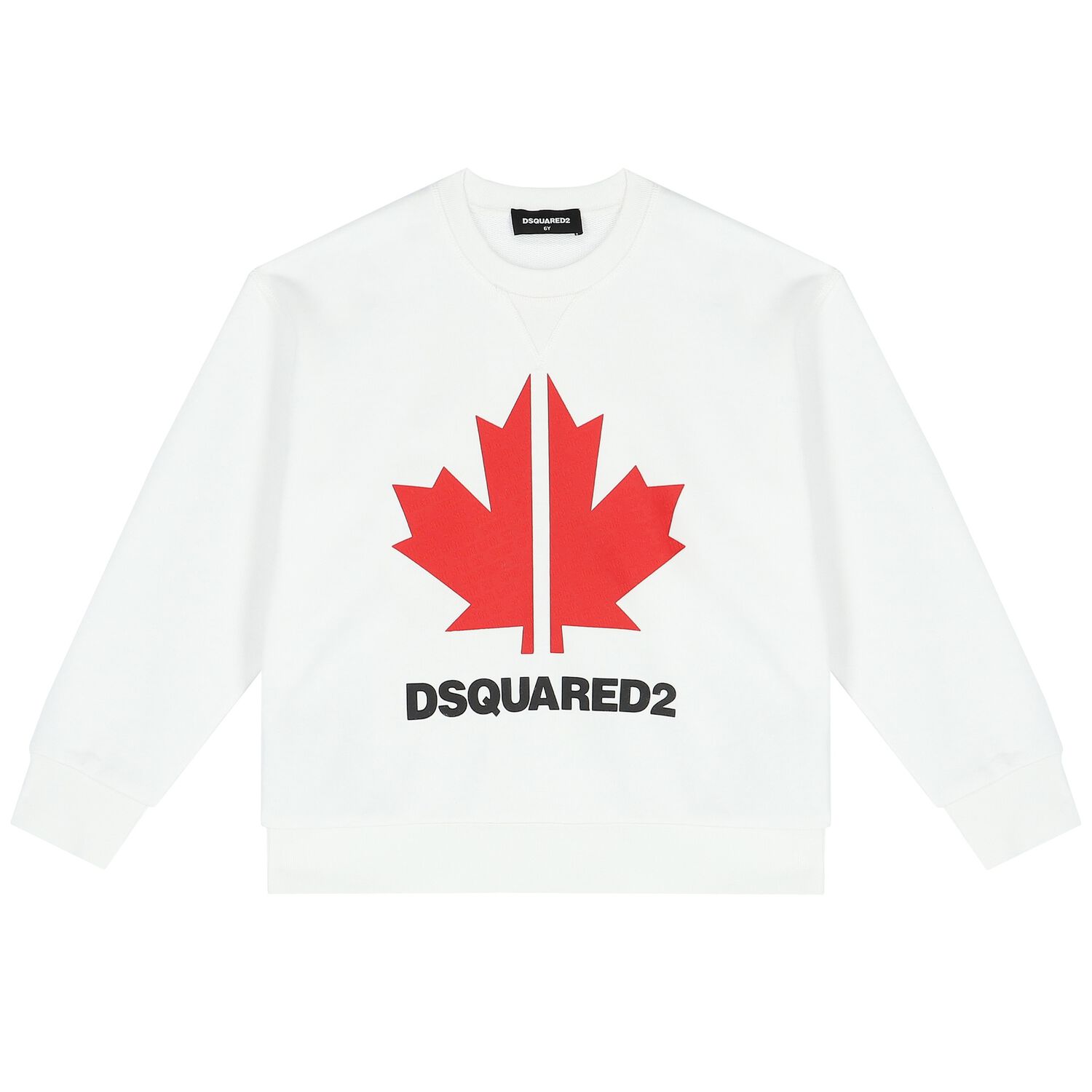 White Maple Leaf Logo Sweatshirt, 1, hi-res image number null
