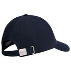 Boys Navy Blue Logo Cap, 1, hi-res