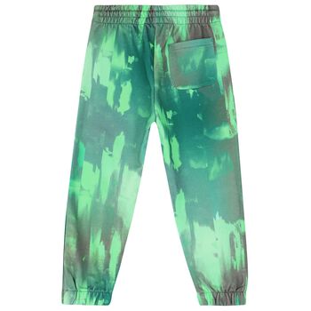 Boys Green Logo Joggers