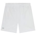Boys White Logo Shorts, 1, hi-res