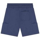 Boys Yellow & Navy Blue Surfboard Shorts Set, 2, hi-res