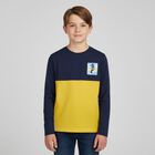 Boys Blue, Yellow & Black Long Sleeve Top ( 2-Pack ), 1, hi-res